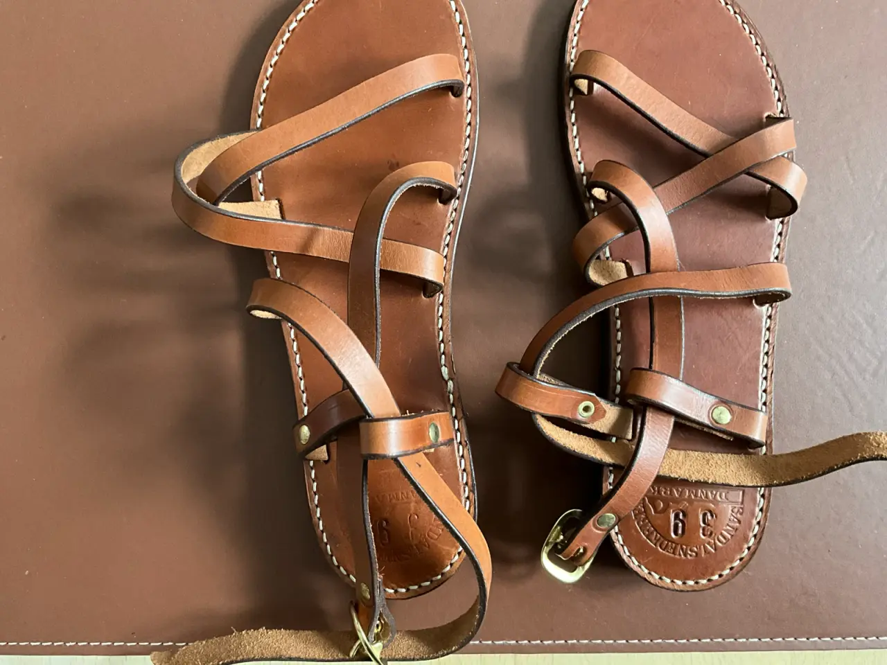 Billede 7 - Håndsyede læder sandaler fra Sandal snedkeren