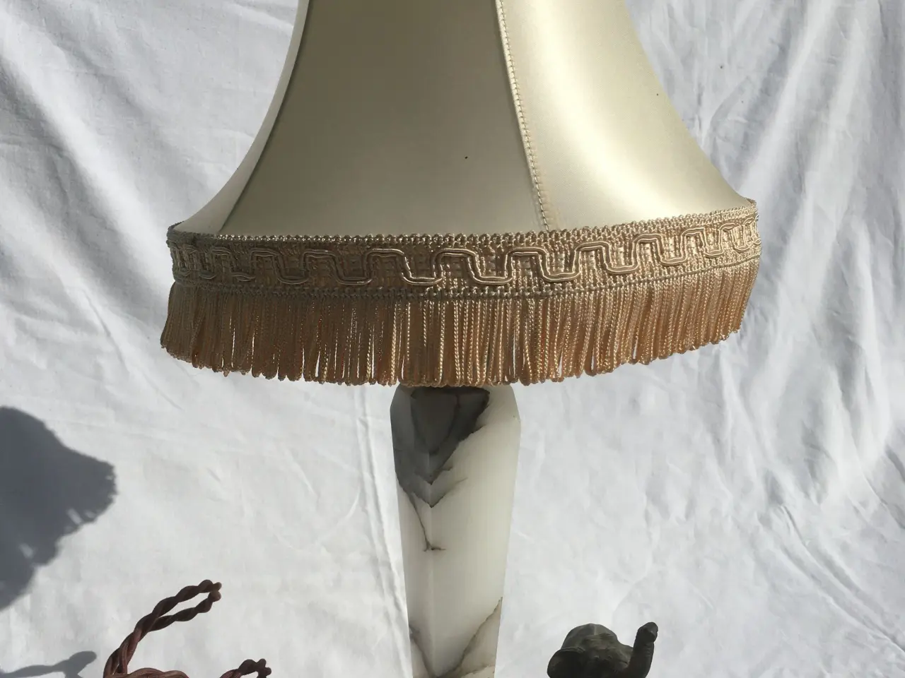 Billede 10 - Retro marmor bordlampe