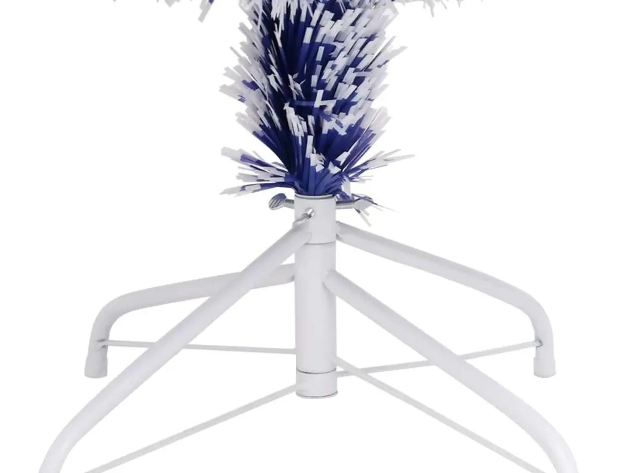 Billede 8 - Kunstigt juletræ med lys 64 cm - fiberoptisk, hvid/blå
