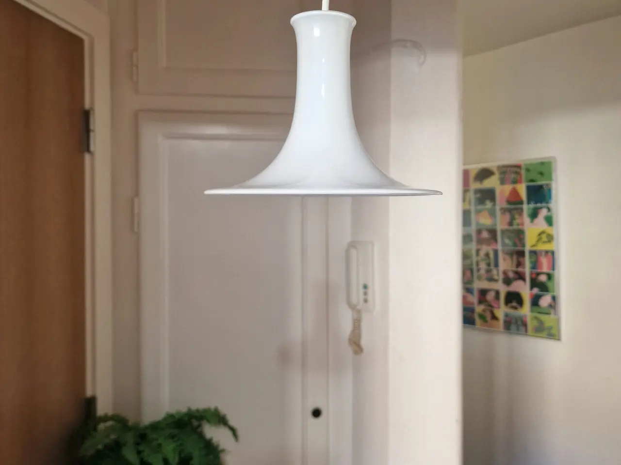 Billede 2 - Fin lille Holmegaard mandarin pendel.