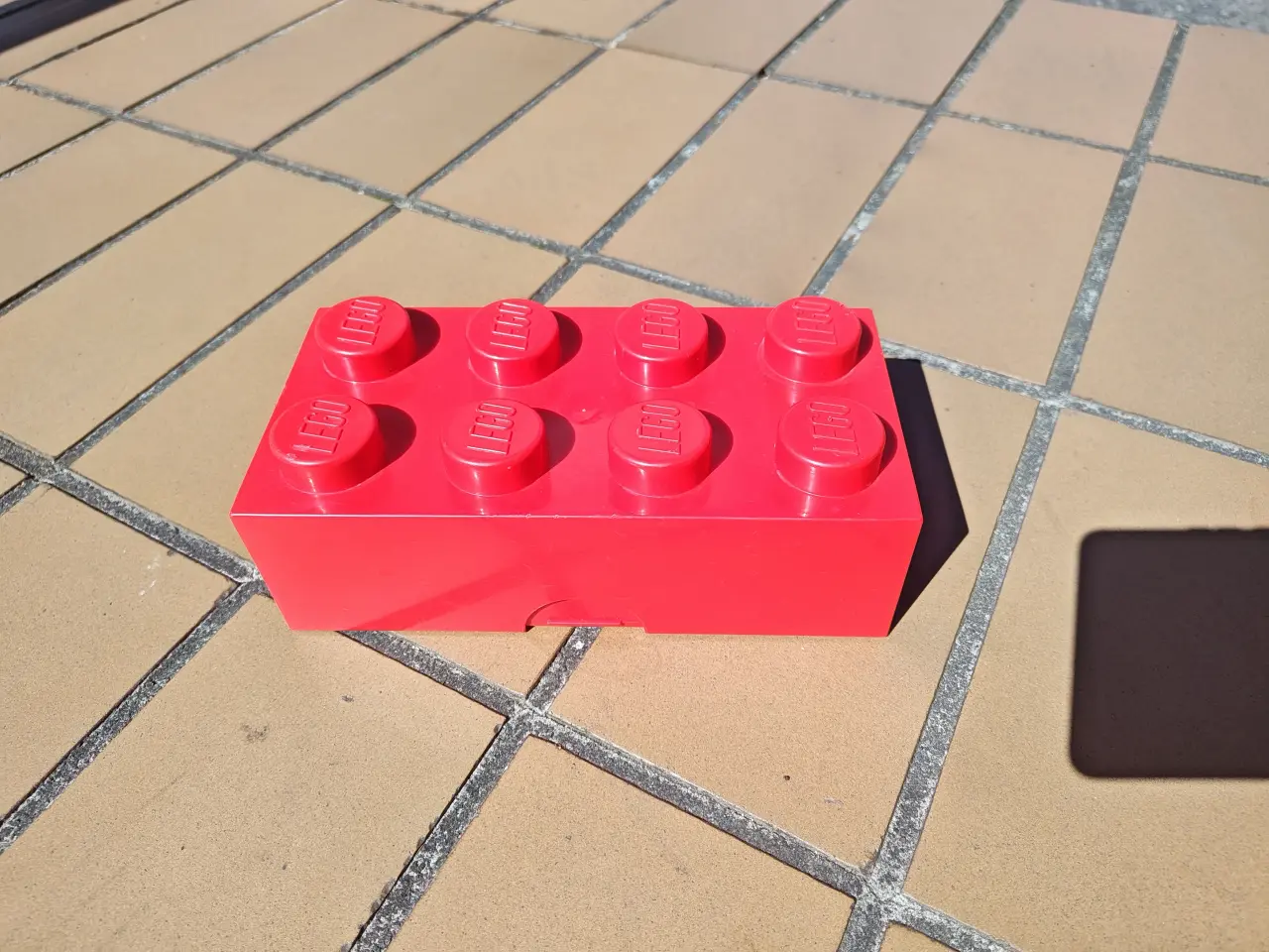 Billede 1 - Lego Legoklods Madkasse i Rød