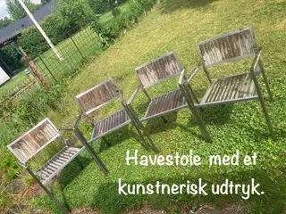 Langtidsholdbare havestole i rustfri & hårdttræ