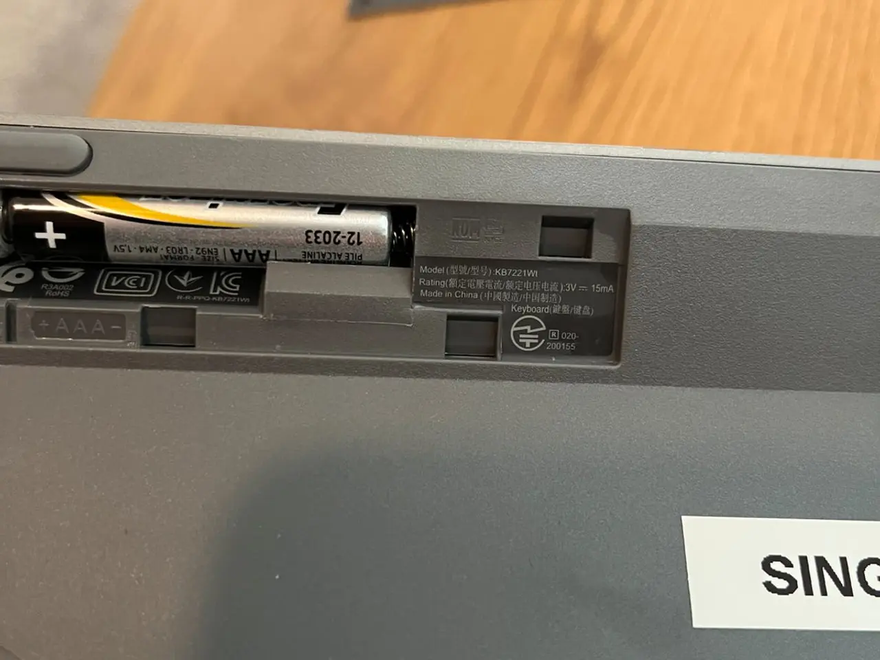 Billede 4 - Dell KB7221W Bluetooth-tastatur, nordisk, grå