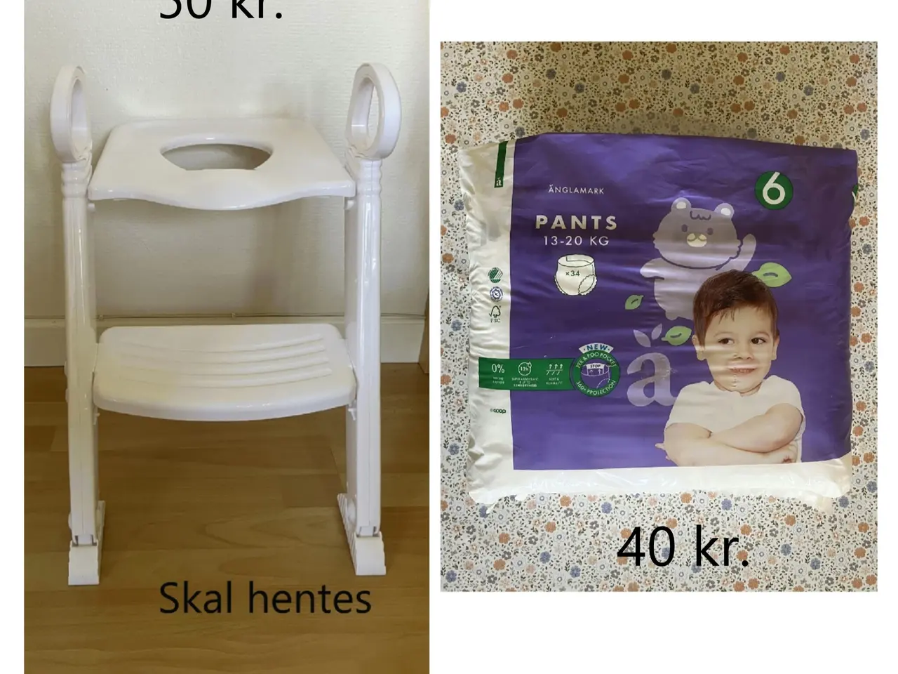 Billede 1 - Toilettræner – bleer.