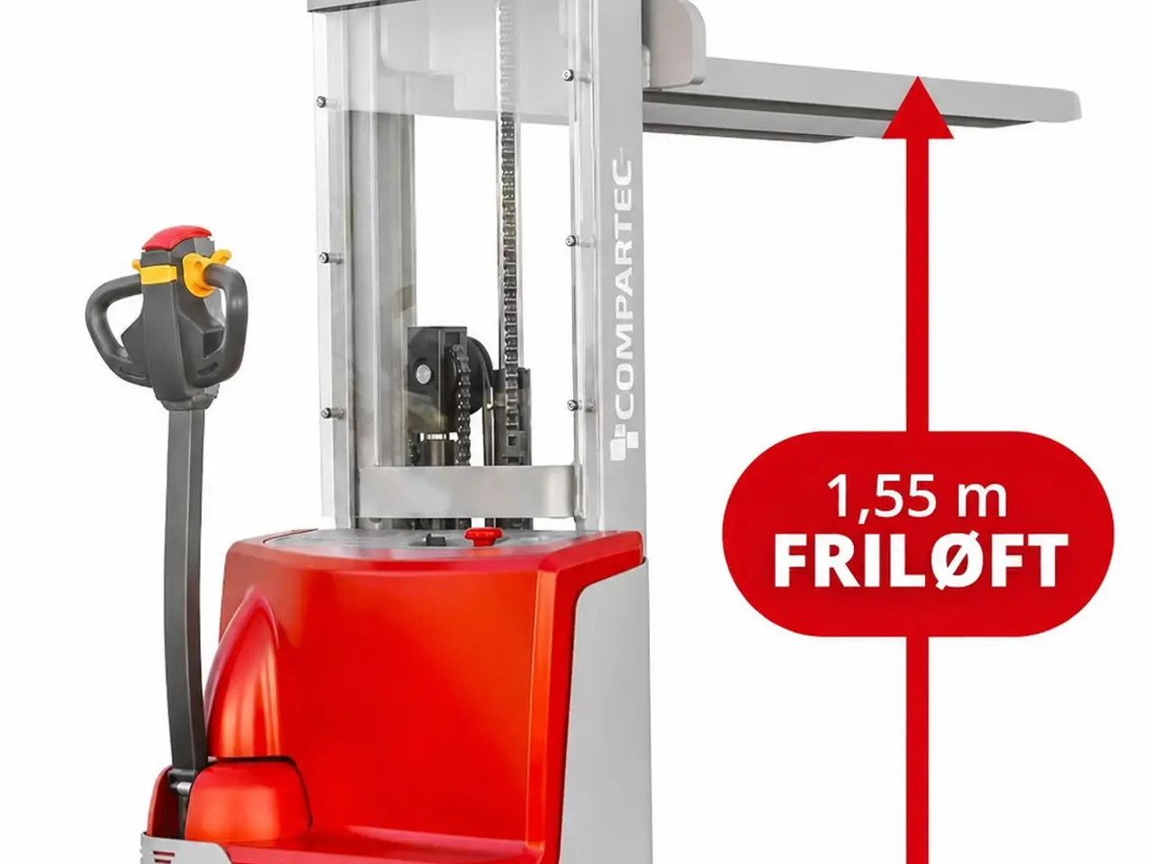 Billede 1 - CS12-30F Elektrisk stabler med friløft - 1200 kg, 3000 mm