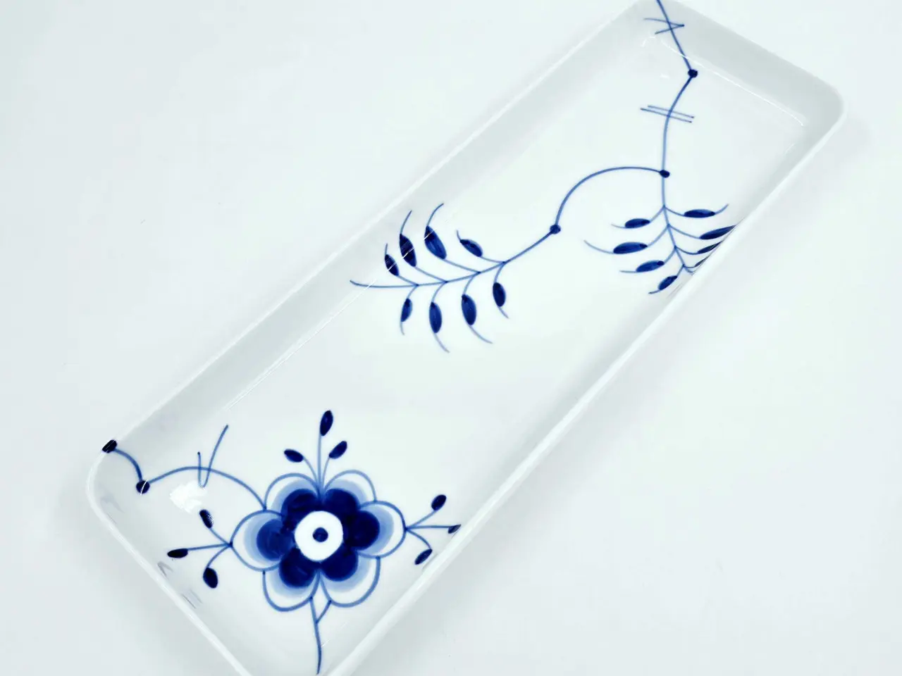 Billede 7 - Blå Mega Riflet Fad 1 sortering Porcelæn