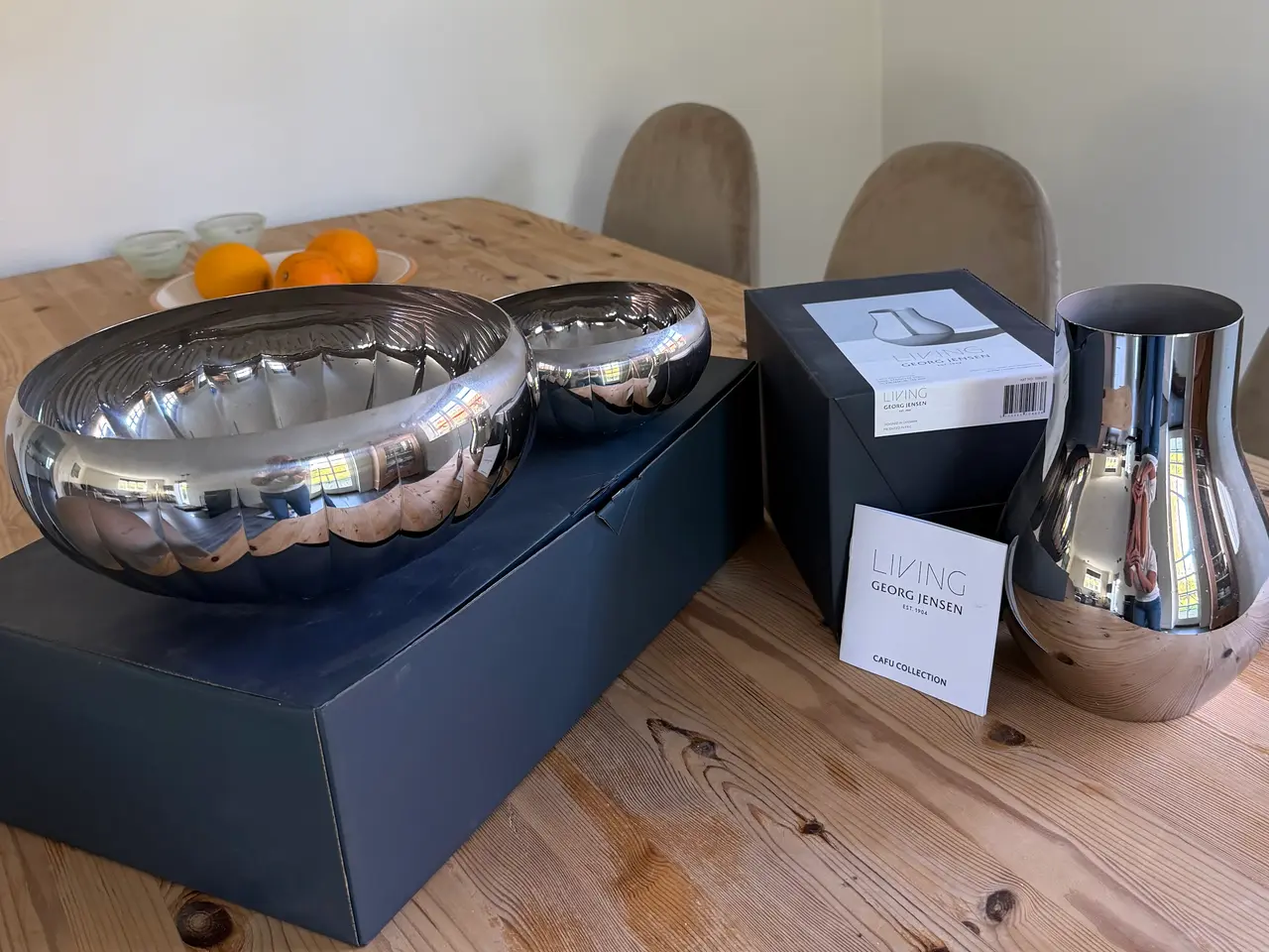Billede 1 - Georg Jensen Living vase og Legacy skåle