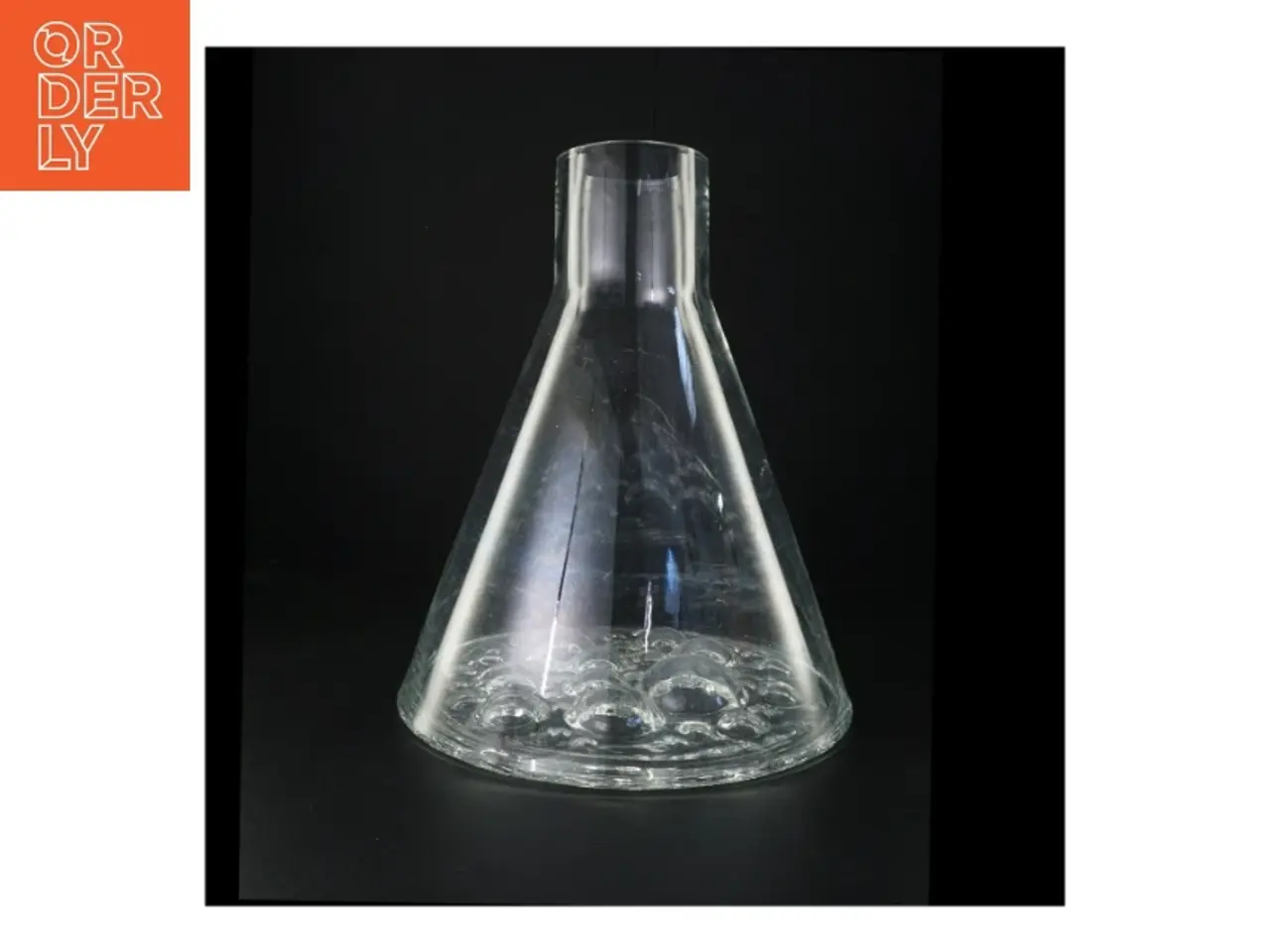 Billede 1 - Glasvase med bobledesign (str. 37 x 29 cm)