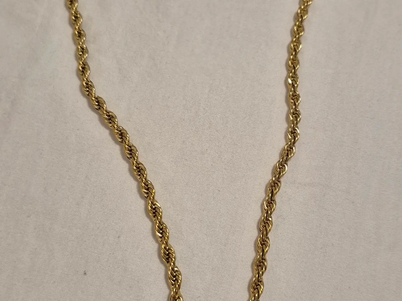 Billede 5 - Goldfilled rope chain med løve vedhæng