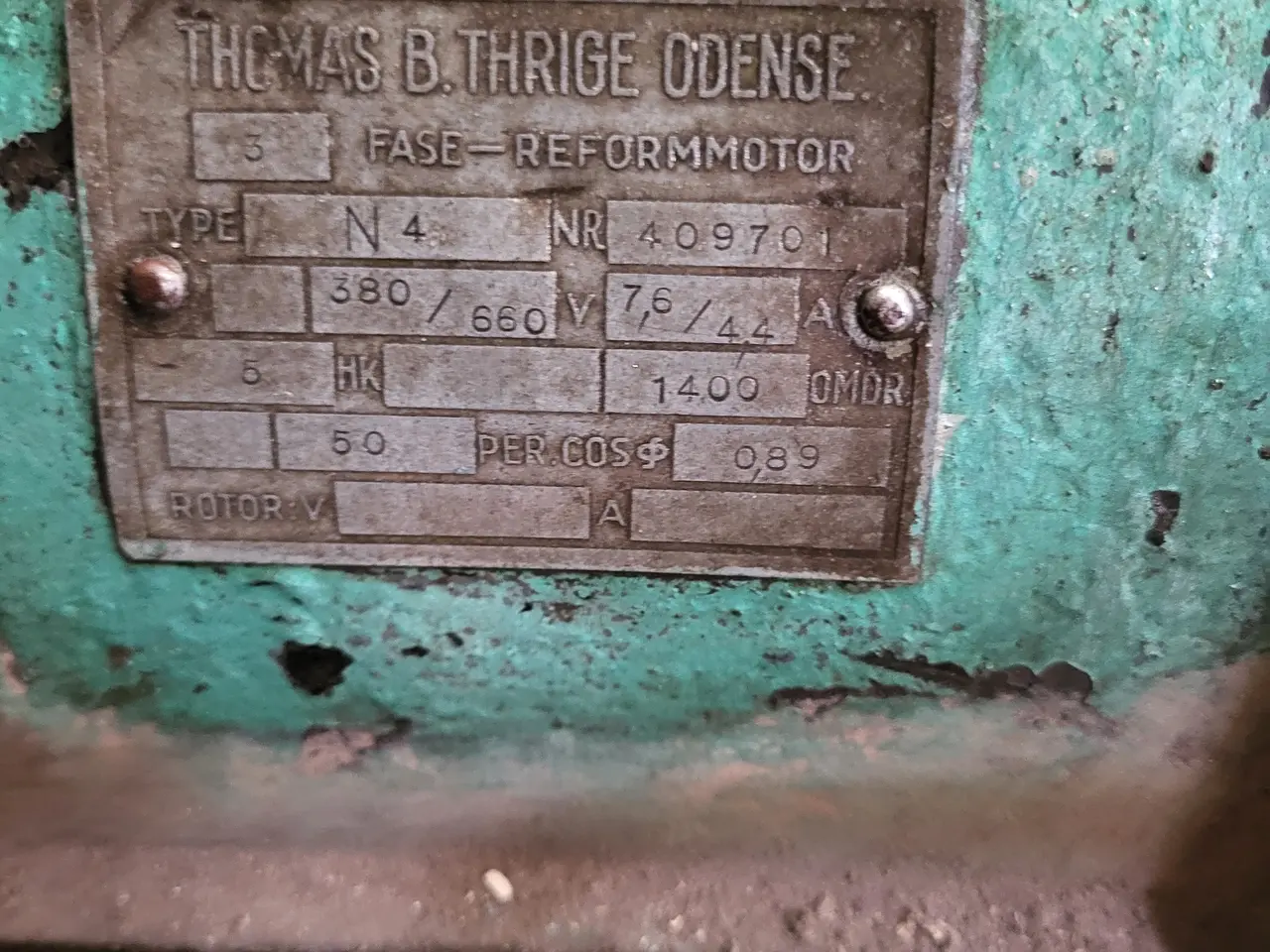 Billede 1 - El motor 5 hk.