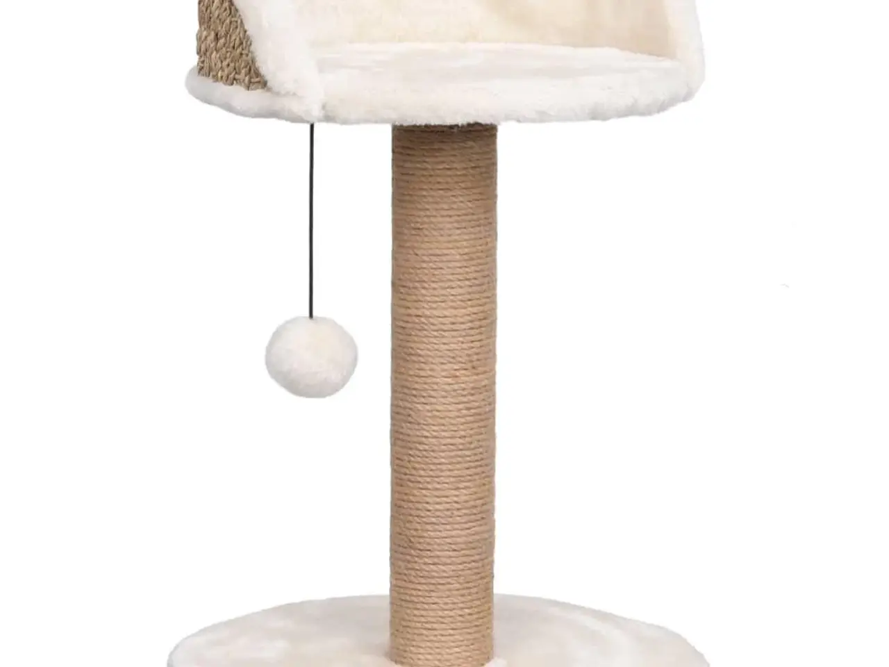 Billede 2 - Kattetræ med kradsestolpe 49 cm - søgræs, beige