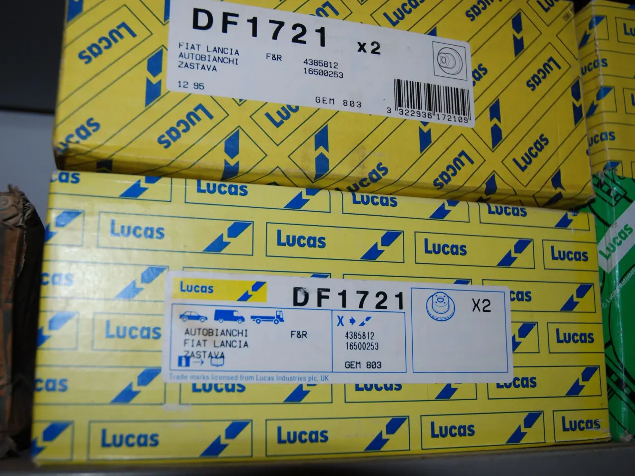 Billede 1 - BREMSESKIVER LUCAS DF 1721 til Fiat Lancia Autobia