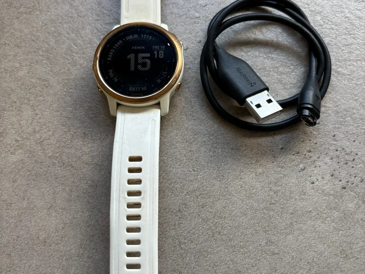 Billede 1 - Garmin Fenix Pro 6 m/ lade kabel