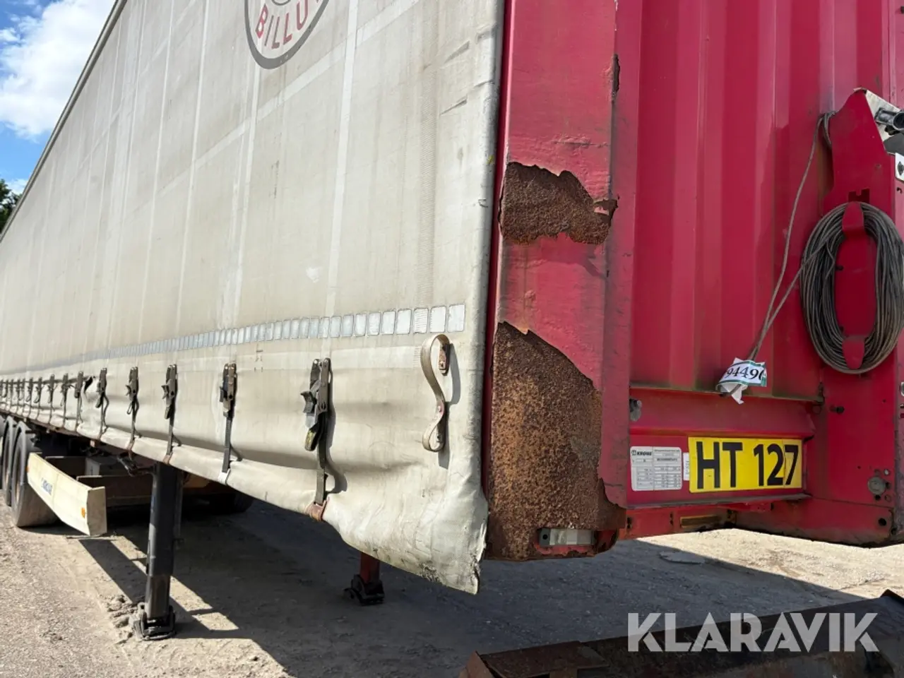 Billede 8 - Trailer Krone SD med presseningsopbygning