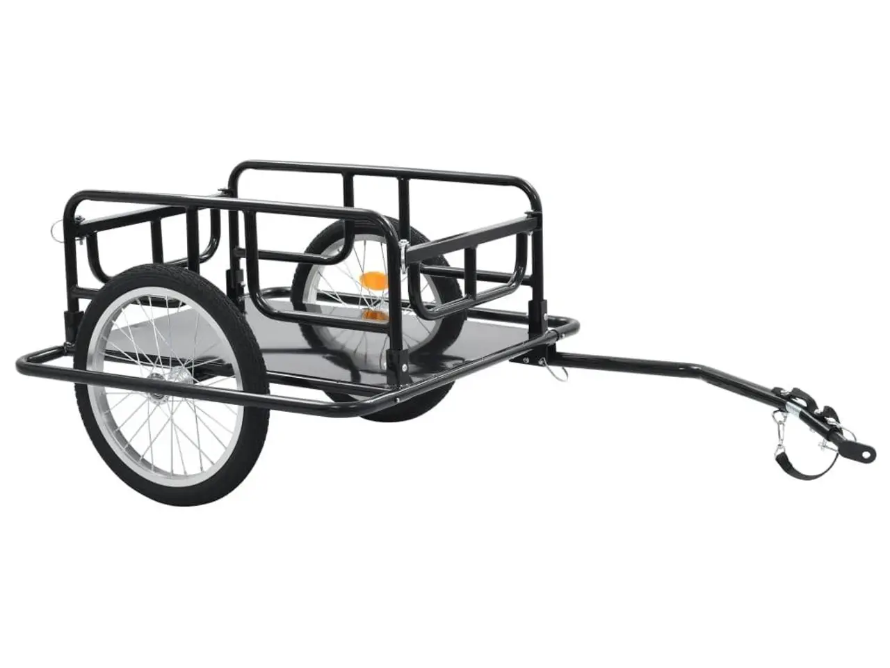 Billede 1 - Cykelanhænger 130 × 73 × 48,5 cm - stål, sort
