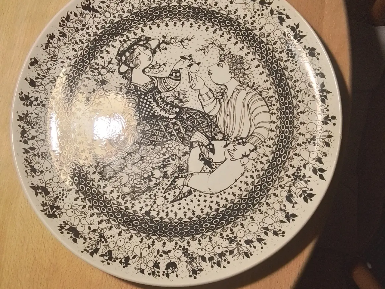 Billede 1 - Bjørn wiinblad stort fad, sort 
