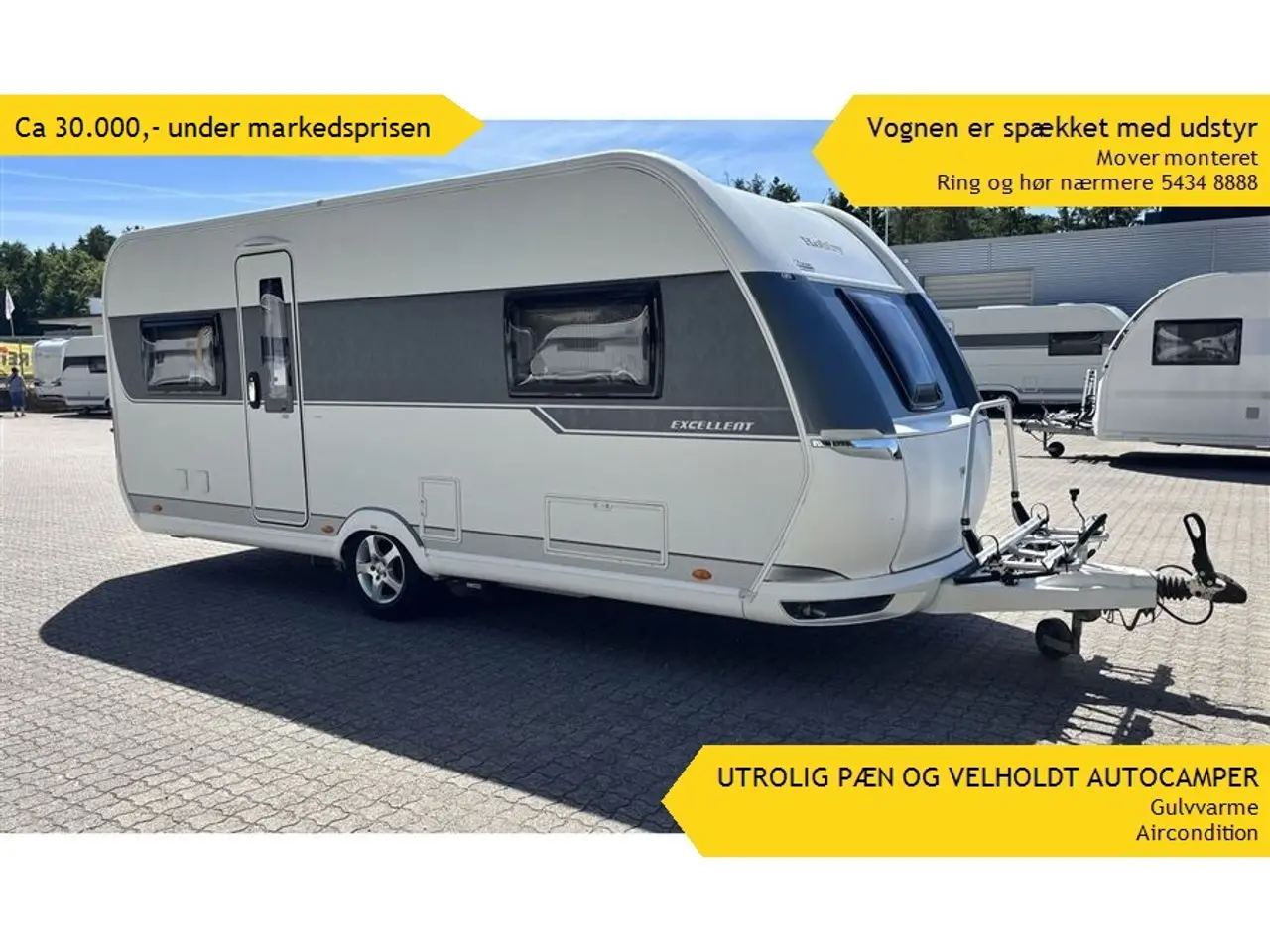 Billede 1 - 2017 - Hobby Excellent 540 UL   Pæn og velholdt campingvogn