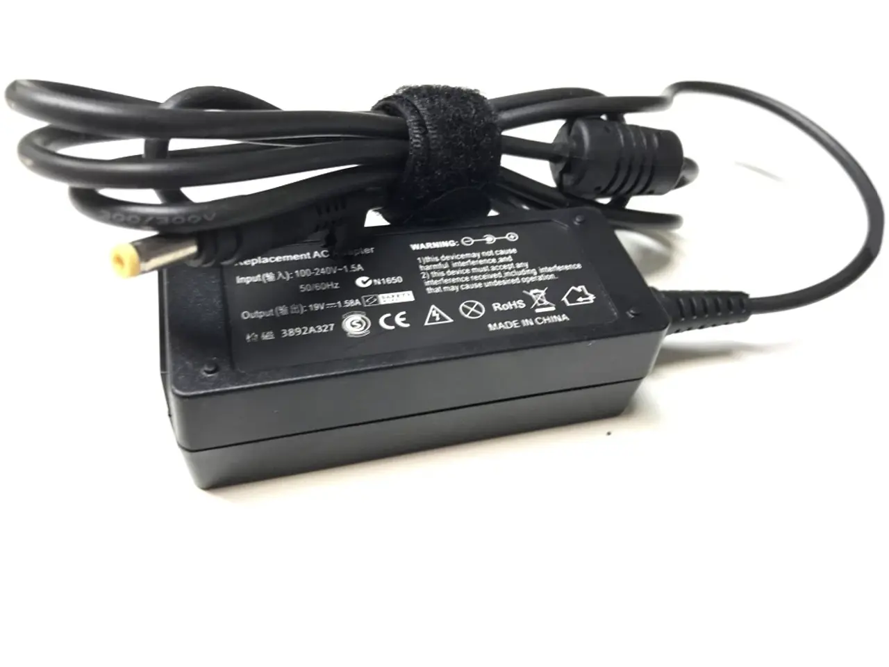 Billede 1 - 30W 19V 1.58A strømforsyning med 5.5mm x 2.5mm stik - kompatibel