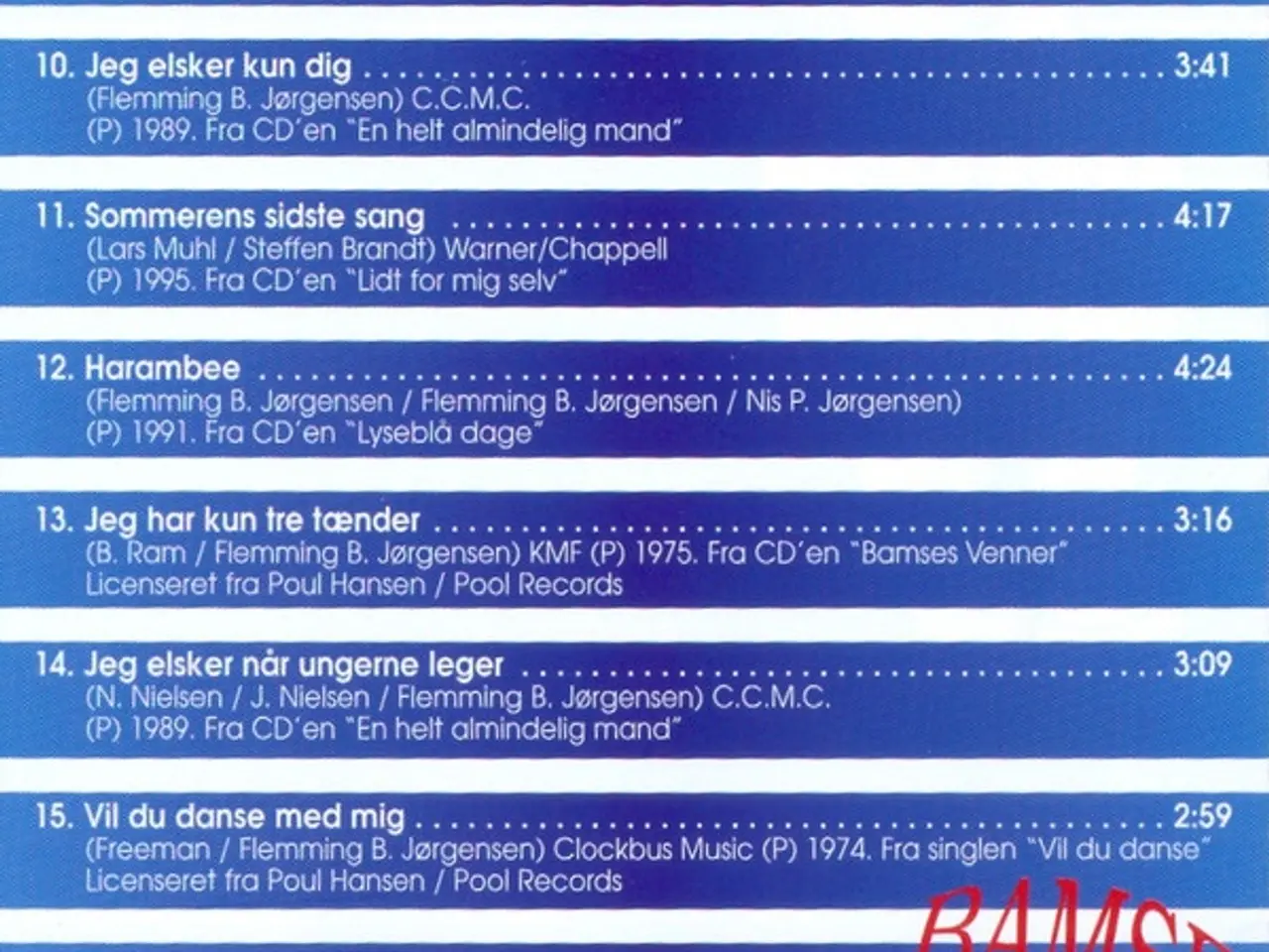 Billede 5 - Bamse* – 15 Stærke På Stribe – CD