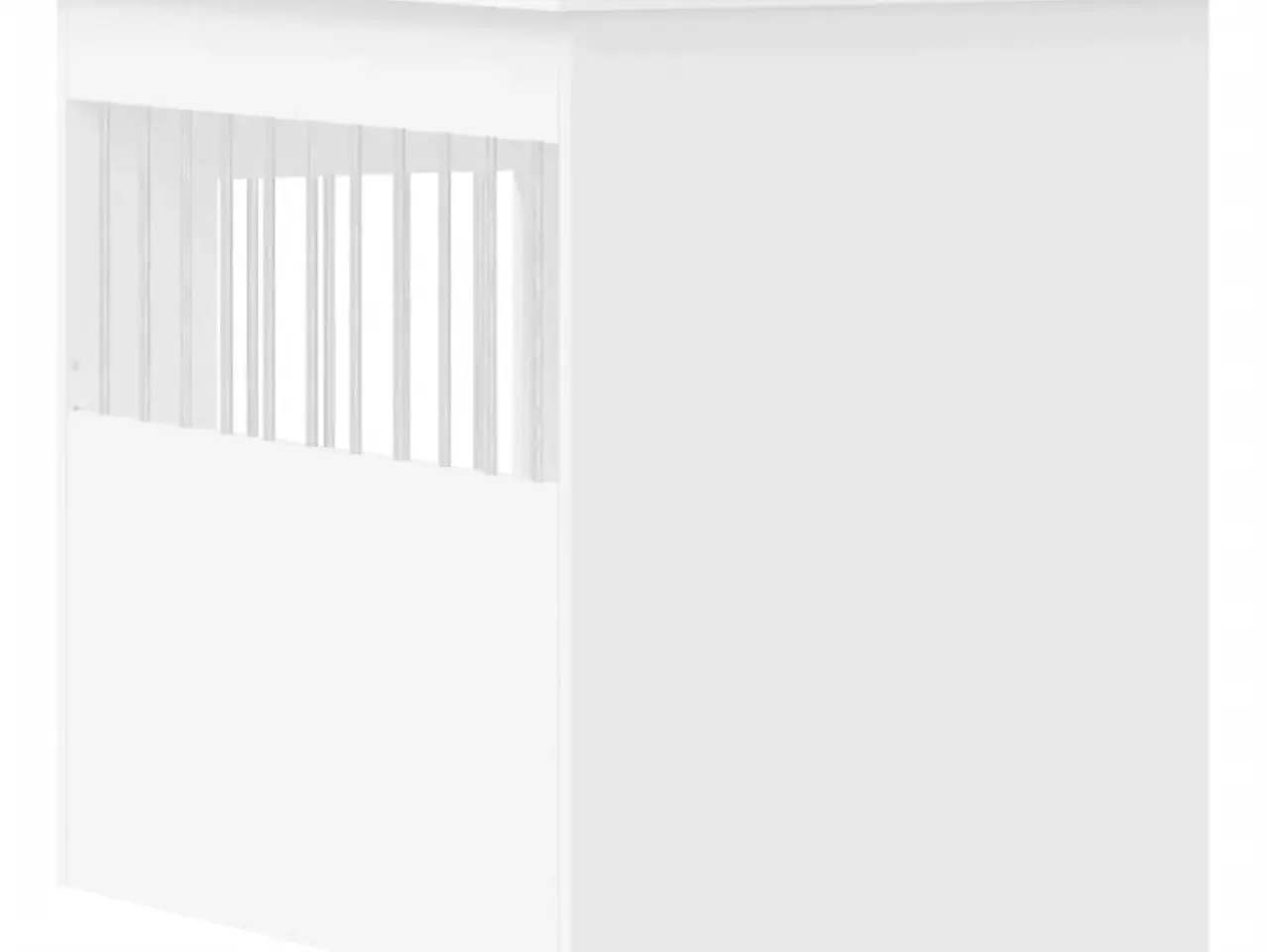 Billede 9 - Hundebur/endebord 55×80×68 cm i konstrueret træ - hvid