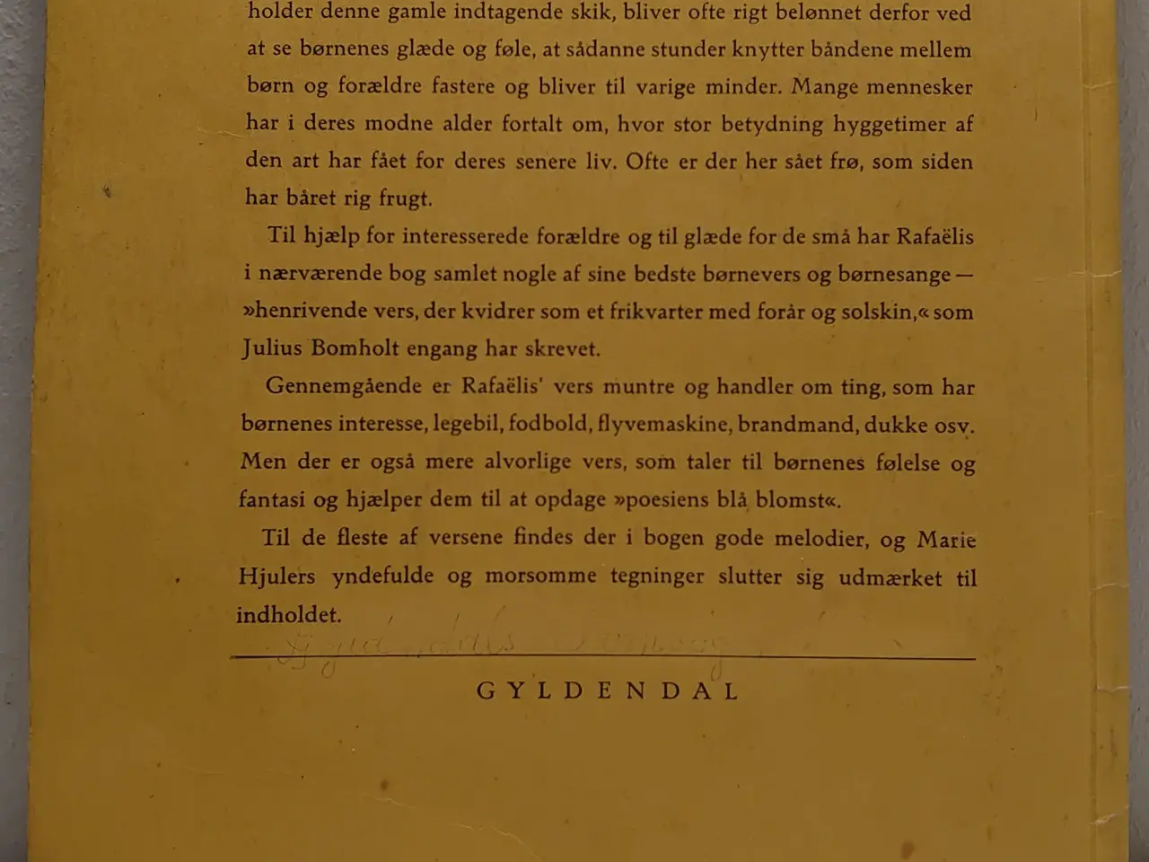 Billede 2 - Rafaëlis: Børnevers og Børnesange.ill. M. Hjuler