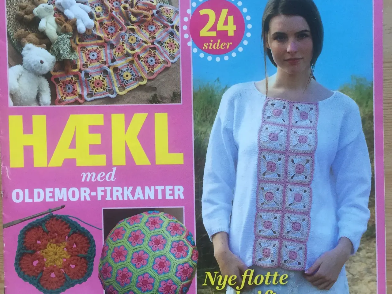 Billede 1 - Hækl med oldemor firkanter
