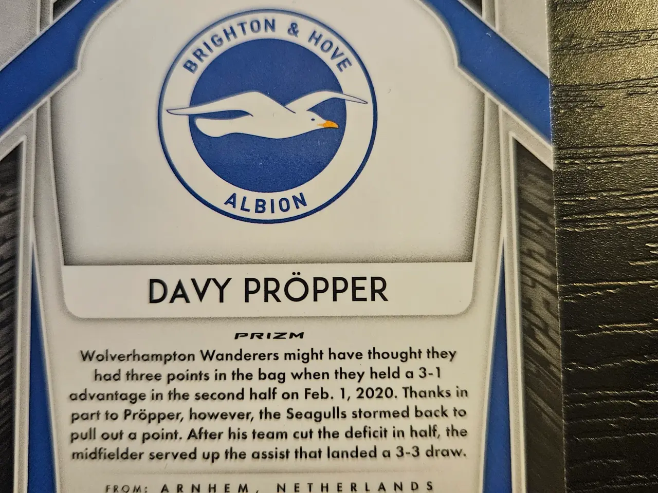 Billede 2 - Davy Propper Panini Prizm Fodboldkort