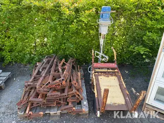 Blandet lot forskalningsbeslag, blander og vogn