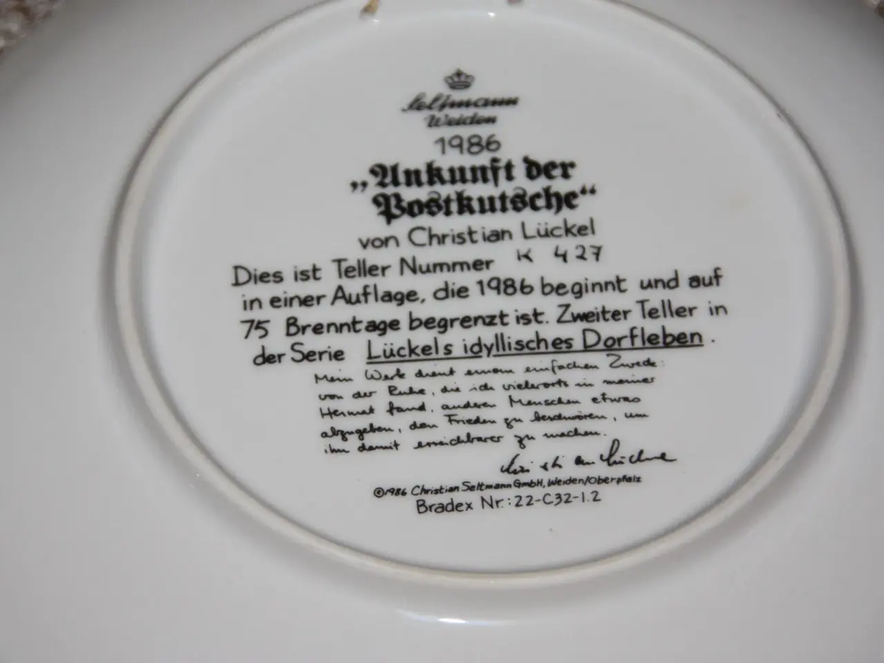 Billede 5 - Seltmann Weiden platte diam. 19,5 cm