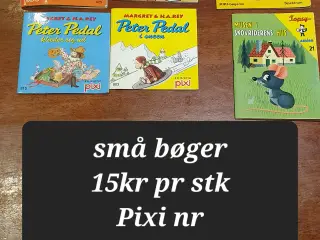 Pixi bøger fra nr 1 til omkring nr 800
