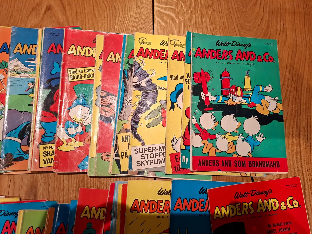 Billede 3 - Anders And blade 1968, komplet, pånær nr. 7