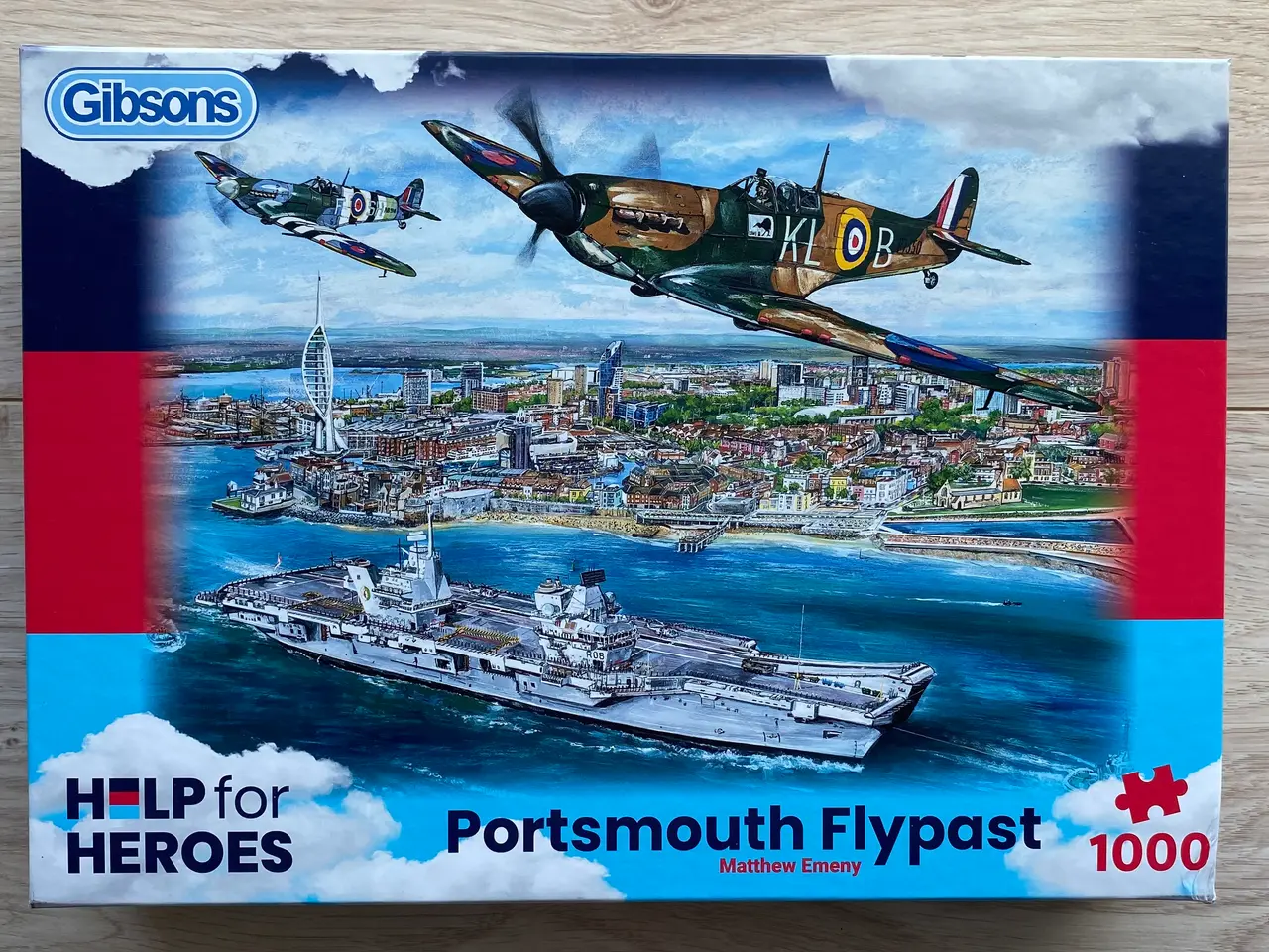 Billede 1 - (NY) Portsmouth Flypast 1000 brikker, puslespil
