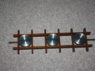 Retro teak træ Barometer termometer