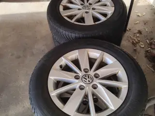 15" alufælge med dæk til VW