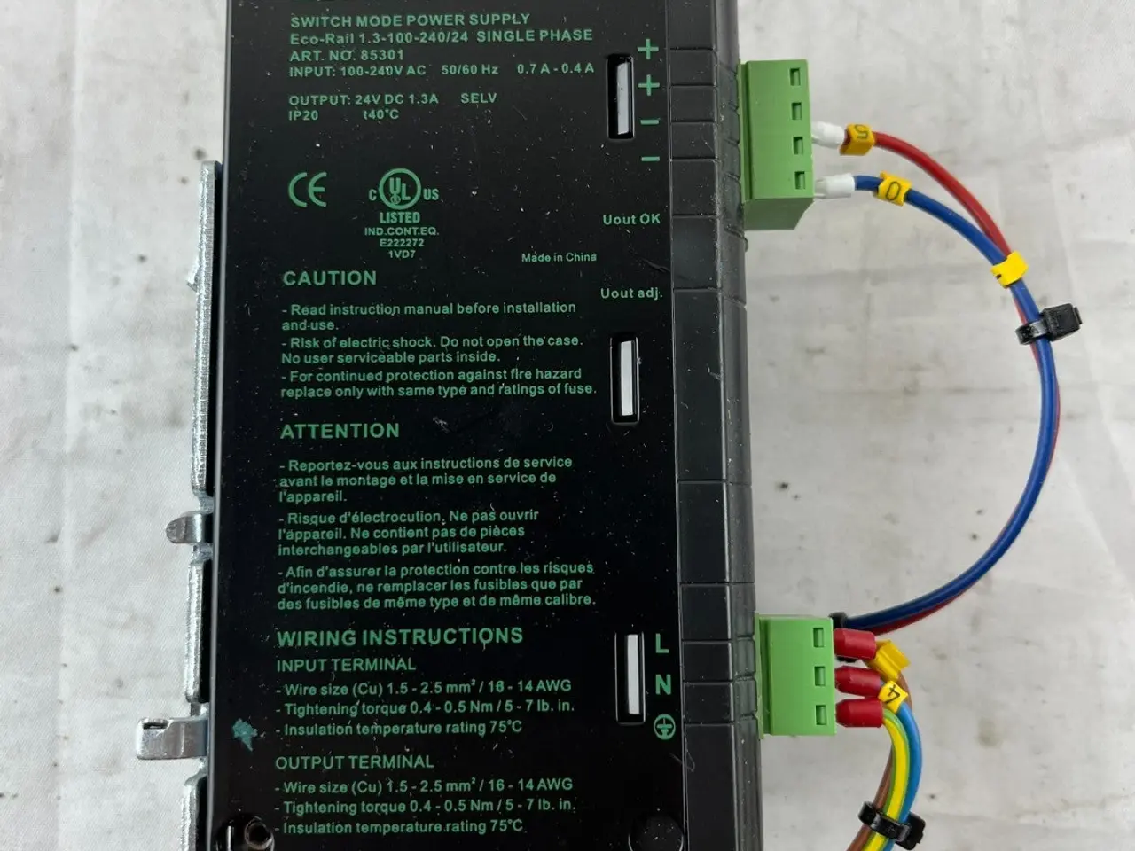 Billede 3 - Murrelektronik Eco-Rail 1.3-100-240/24 kontakt
