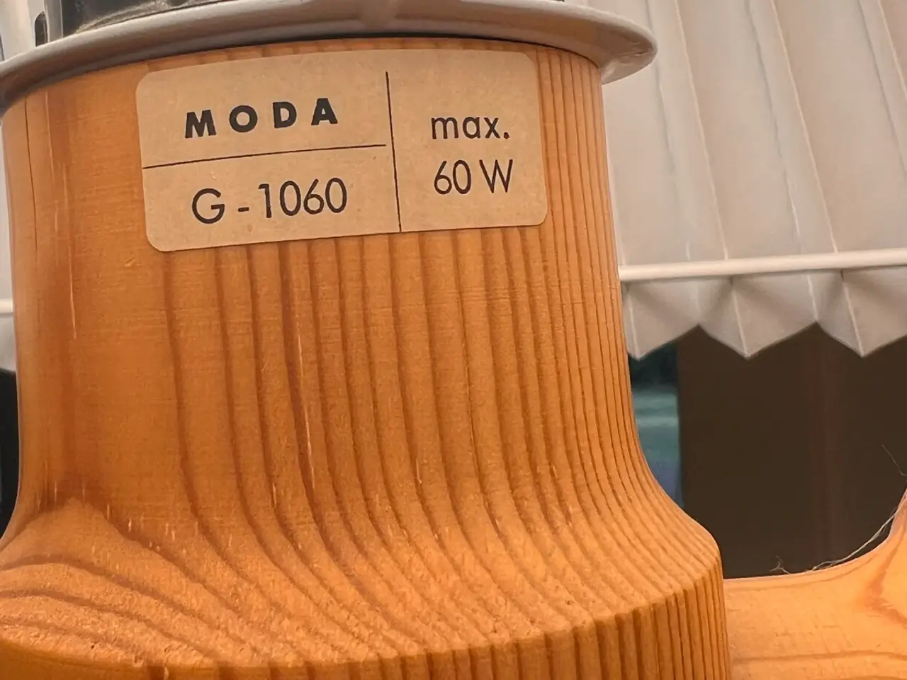 Billede 6 - MODA G-1060 gulvlampe i træ – dansk vintage design