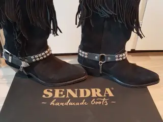 Linedance/Cowboystøvler I sort