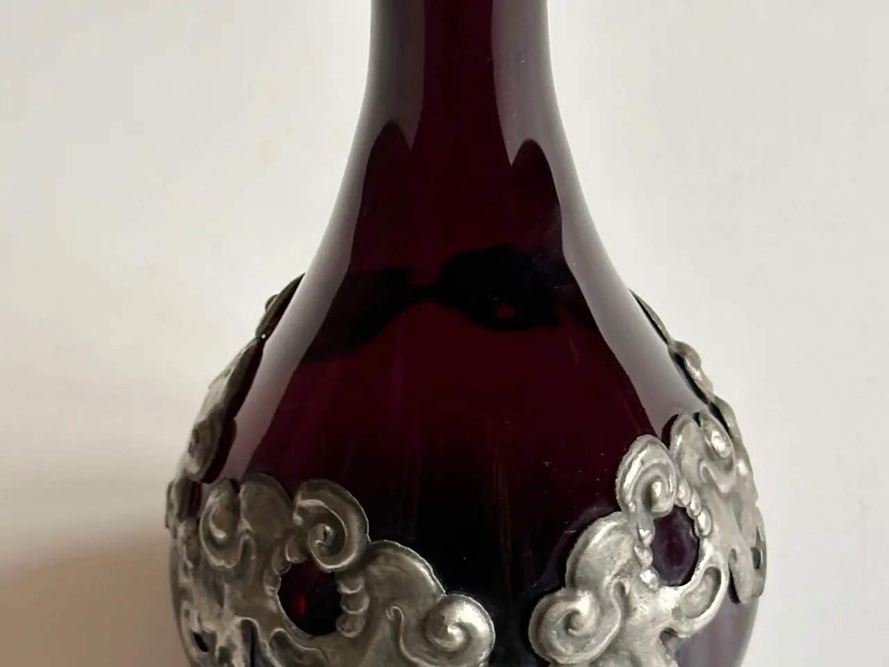 Billede 6 - Antik karaffel uden prop, aubergine