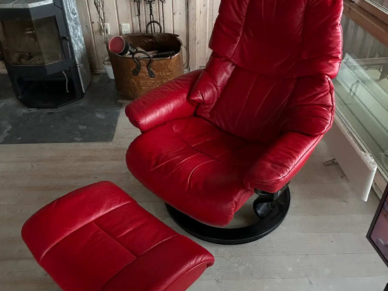 Billede 1 - Stressless stol med skammel