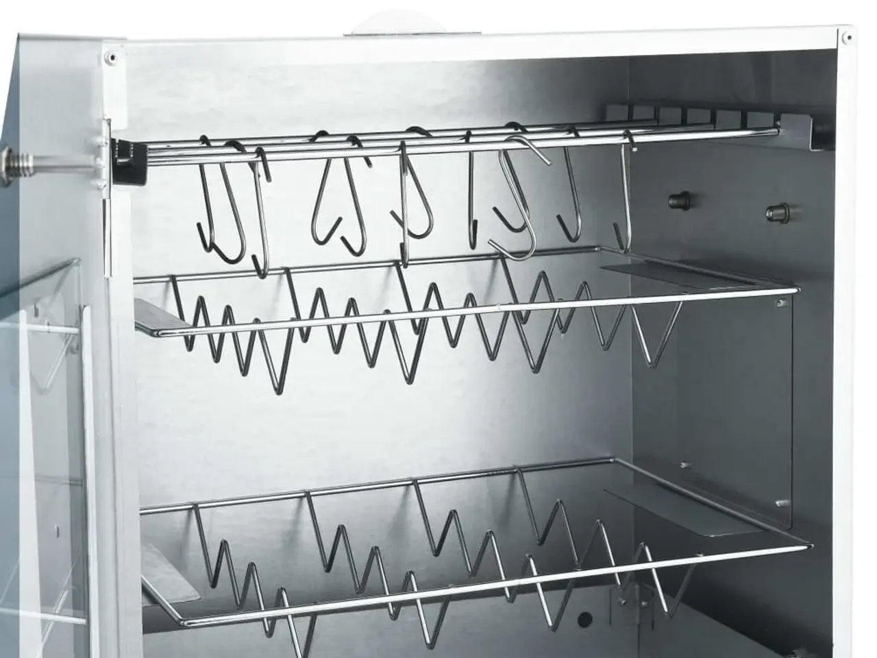 Billede 7 - Rygeovn 44,5 × 29 × 83 cm - med termometer og 1 kg træflis