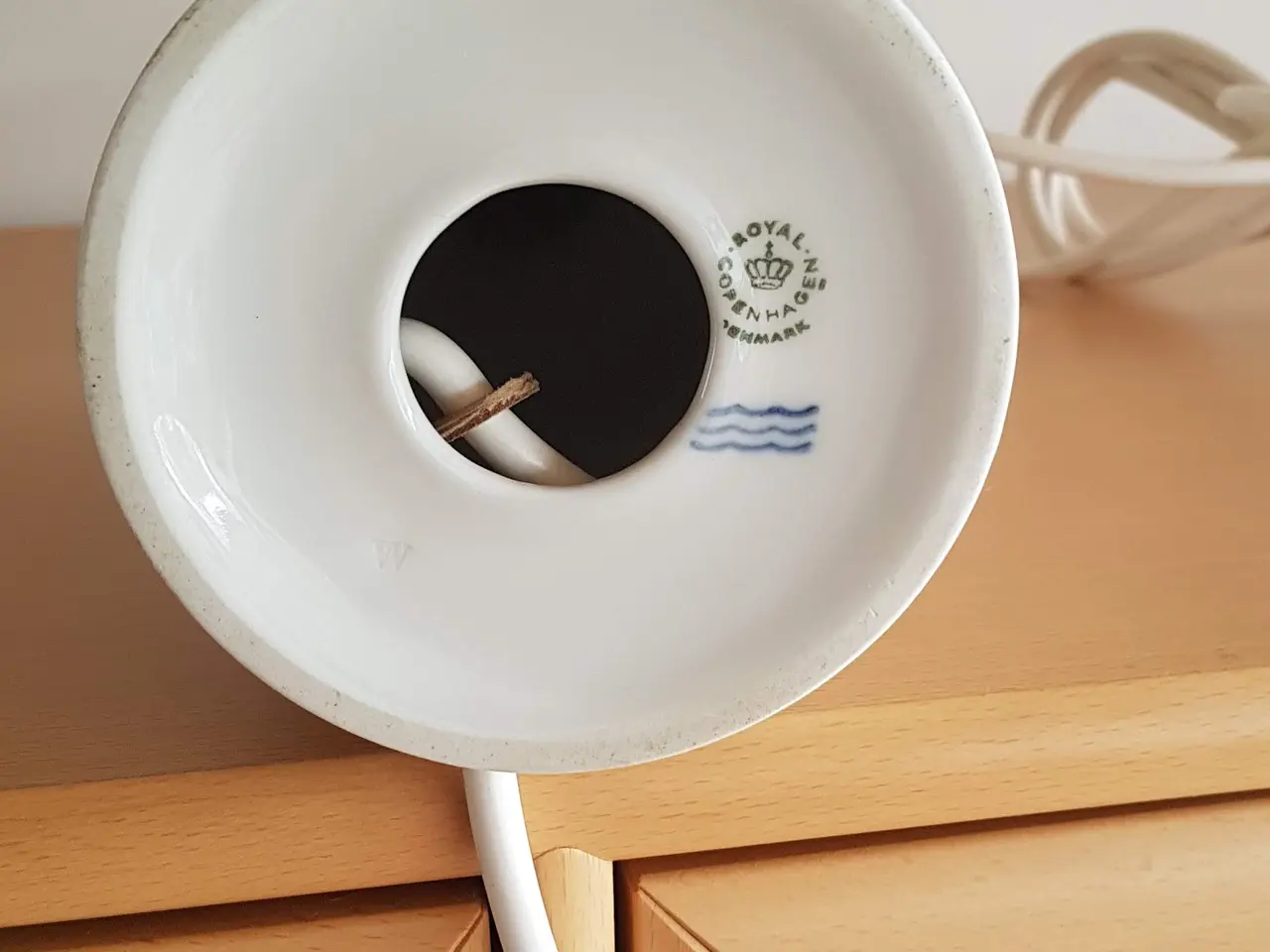 Billede 3 - "Tidsellampe" Royal Copenhagen bordlampe