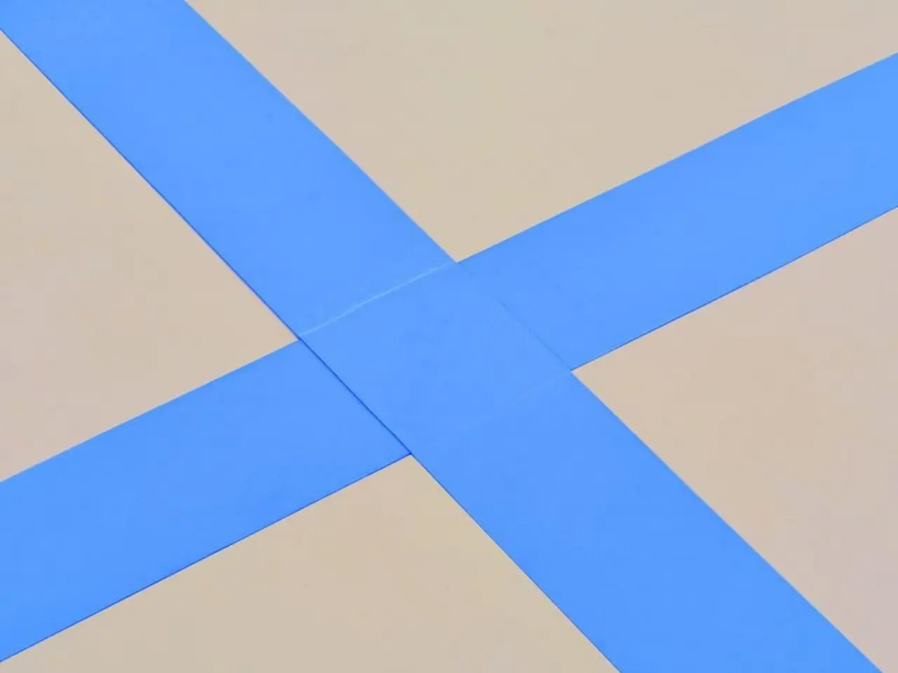 Billede 3 - Oppustelig gymnastikmåtte 300 x 100 x 10 cm - grå/blå