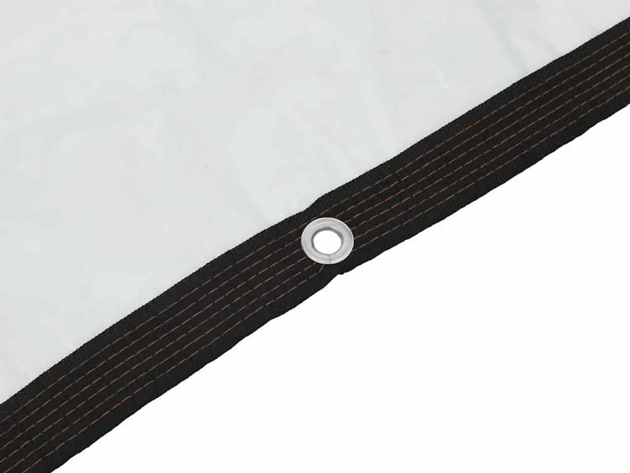 Billede 8 - Klar presenning med øjer 1 × 5 m - polyethylen, transparent/sort