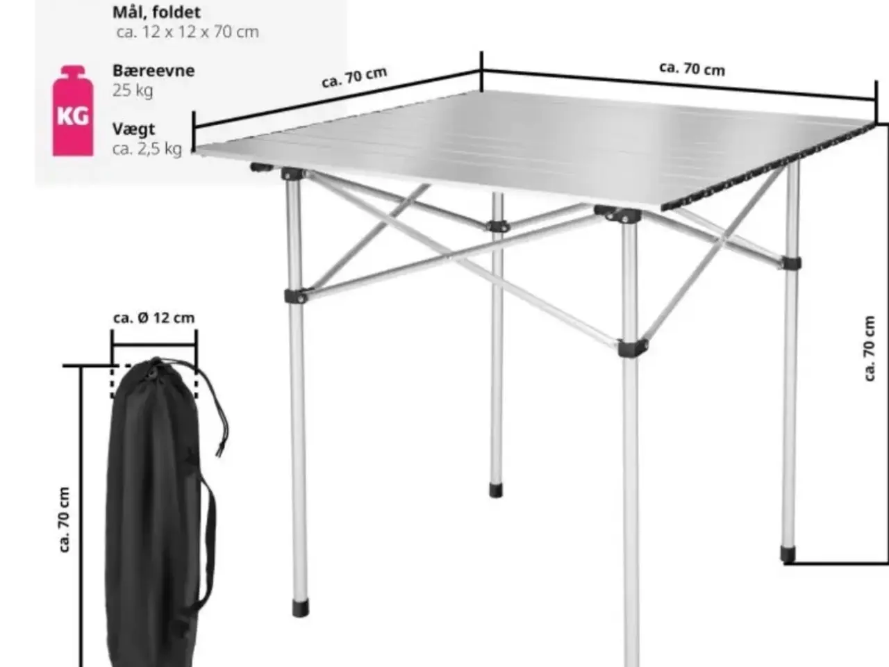 Billede 2 - Sammenklappeligt campingbord