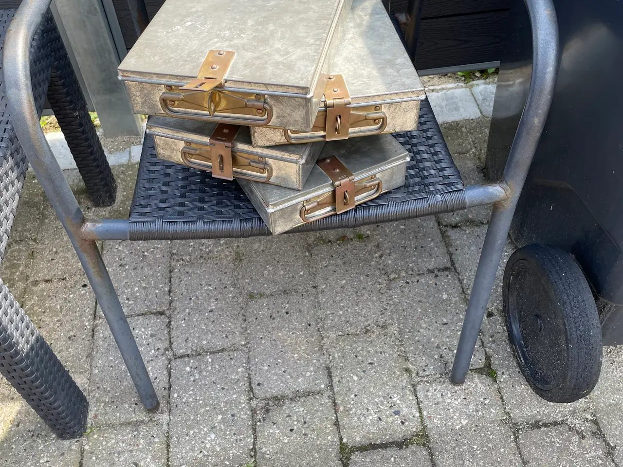 Billede 1 - 4 antikke bankbokse 
