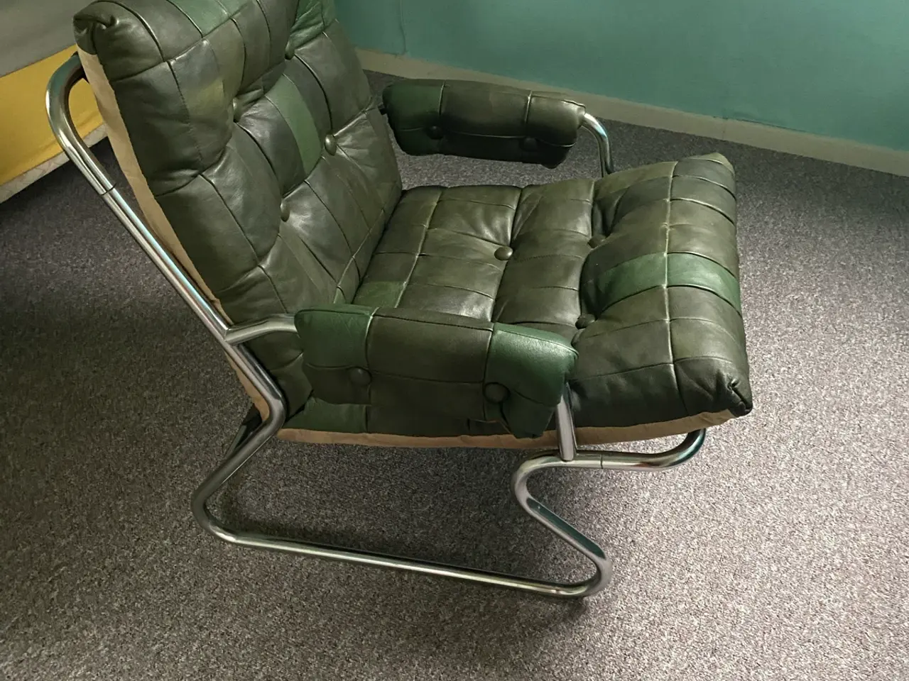 Billede 2 - Retro læderstol.
