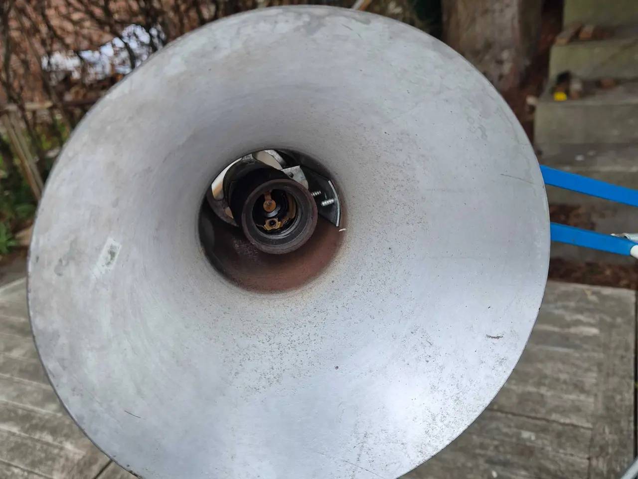 Billede 9 - Blå arkitektlampe på rund fod