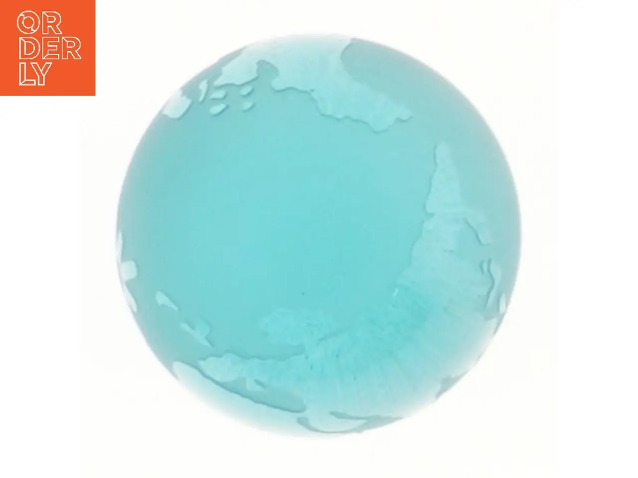 Billede 2 - Blå dekorativ globus kugle 7 cm (str. 7 cm)