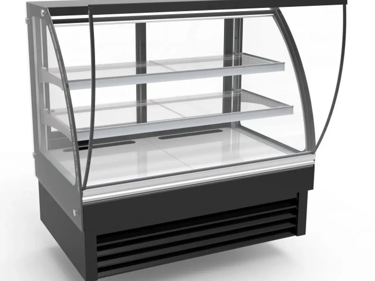 Billede 2 - Kølemontre / Udstillingsdisk 236 liter – sort