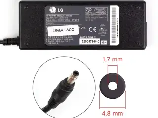 Lenovo 90W 19V 4.74A strømforsyning med 4.8mm x 1.7mm - Original